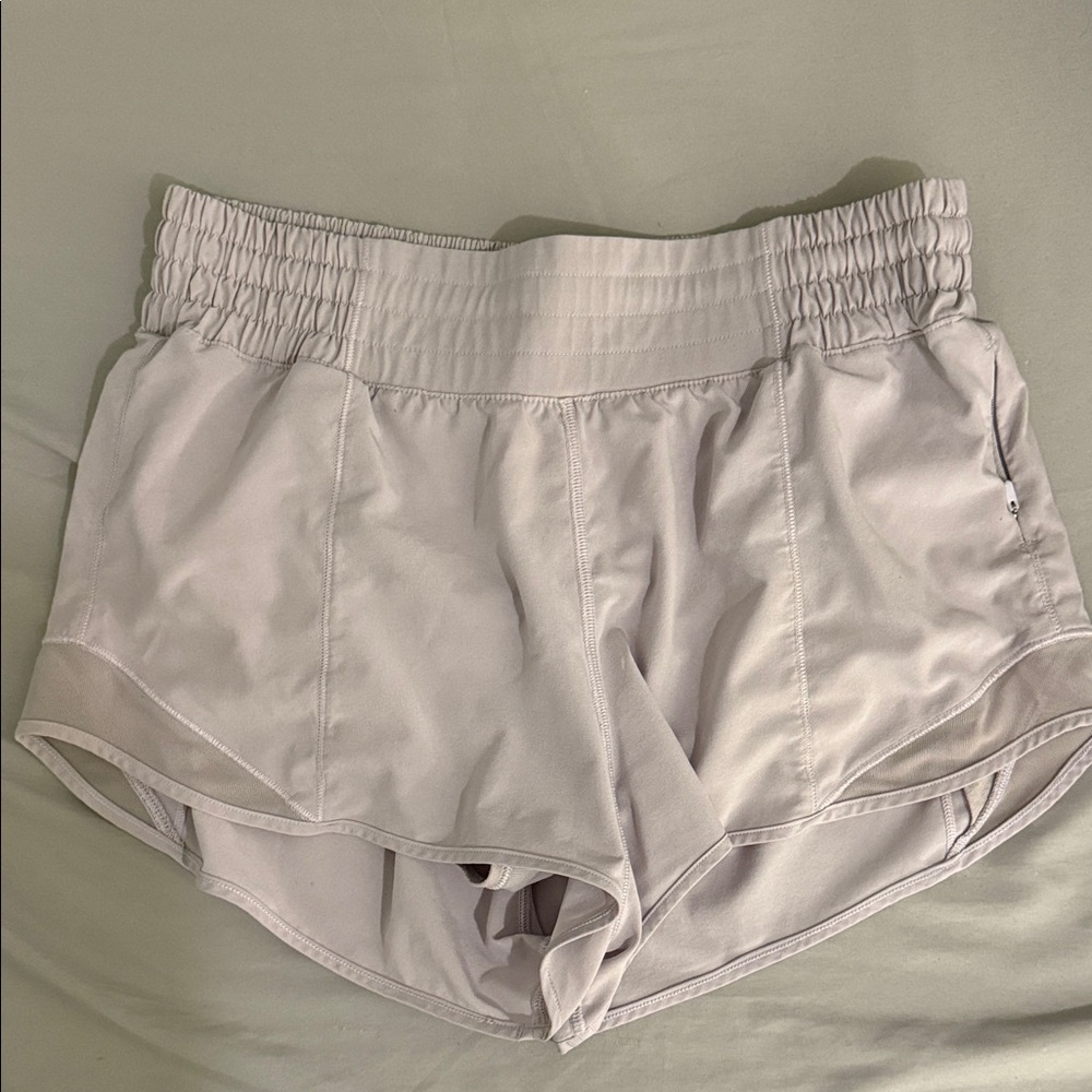 Women’s lululemon athletic light lavendar Athletic Shorts with Elastic Waistband
